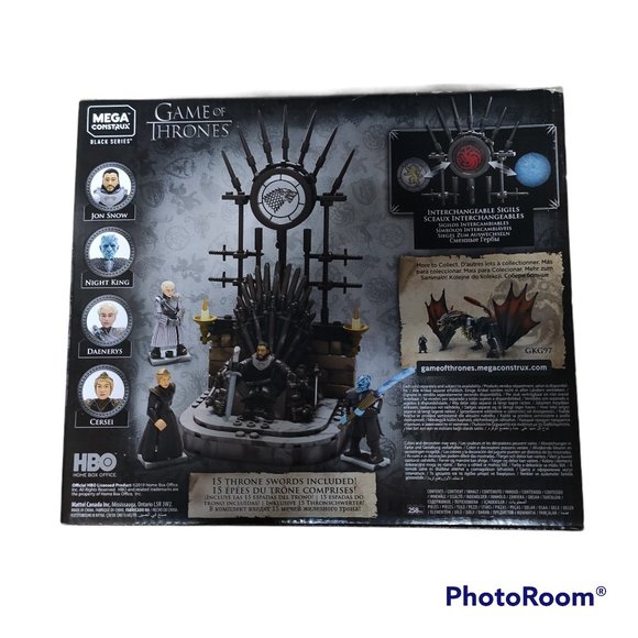 Mega Construx Black Series Game of Thrones THE IRON THRONE Set GKM68 258 Pieces - Picture 2 of 7